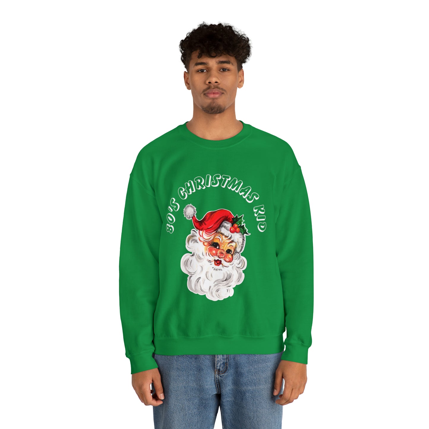 Christmas Sweatshirt, 80's Christmas Kid Design, Unisex