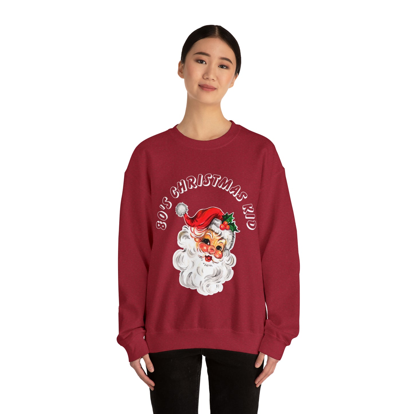 Christmas Sweatshirt, 80's Christmas Kid Design, Unisex