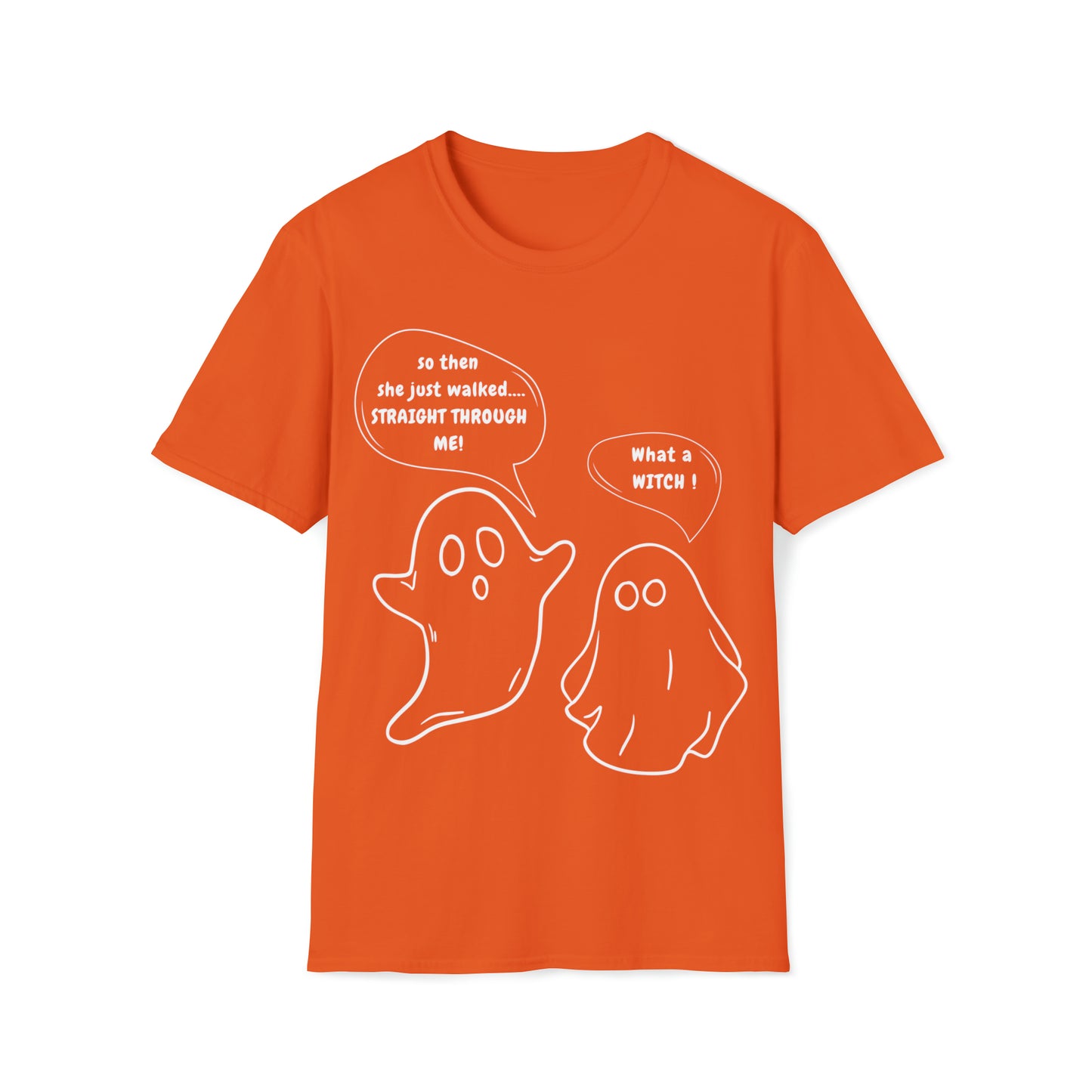 Halloween T-Shirt, Talking Ghosts, White Text