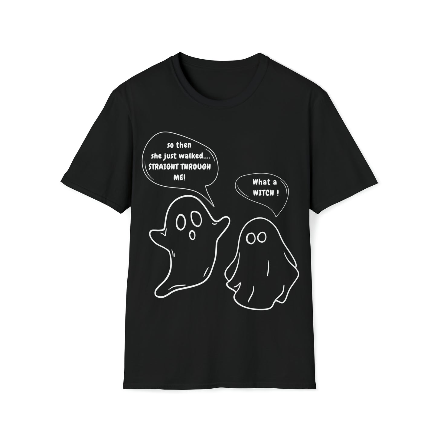 Halloween T-Shirt, Talking Ghosts, White Text
