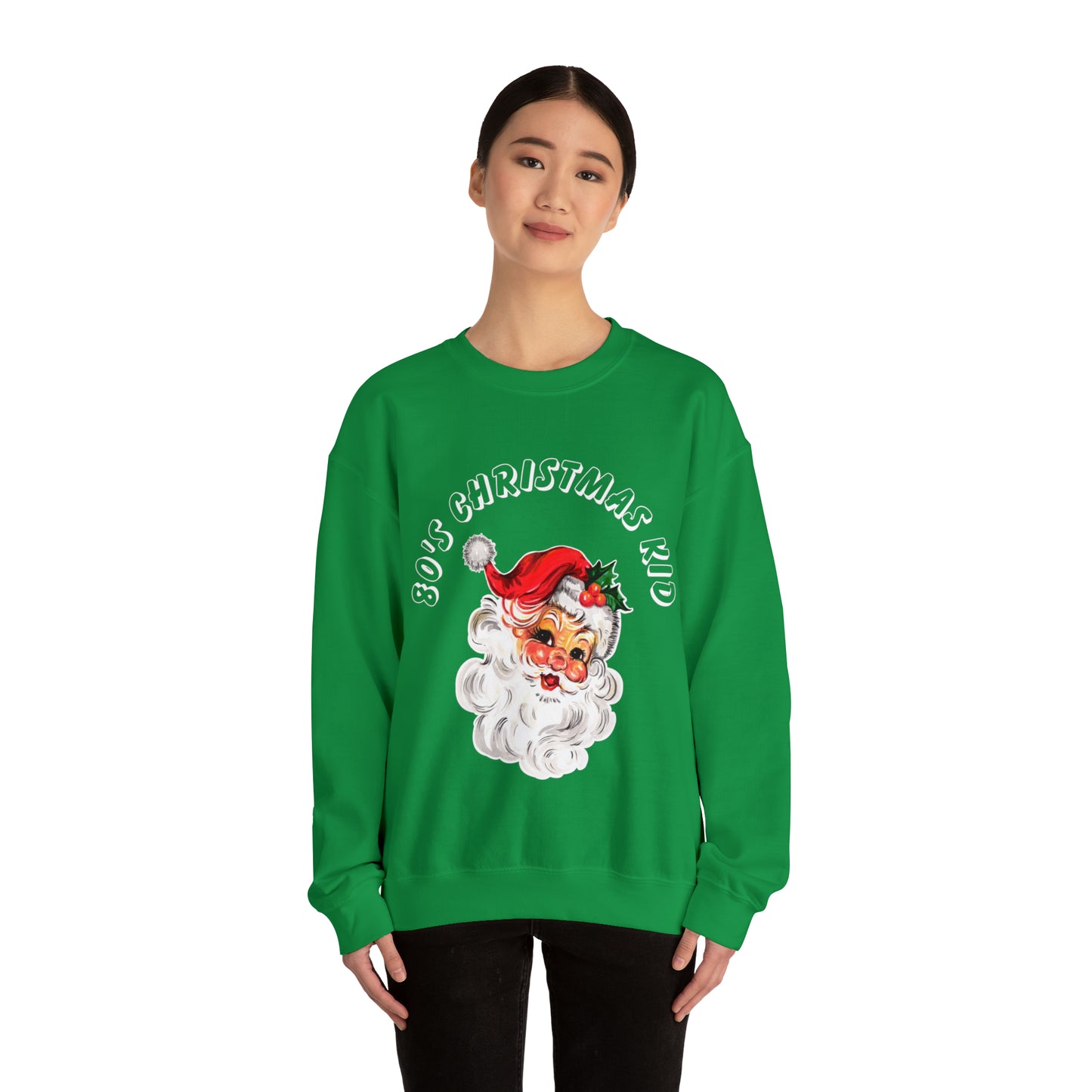 Christmas Sweatshirt, 80's Christmas Kid Design, Unisex
