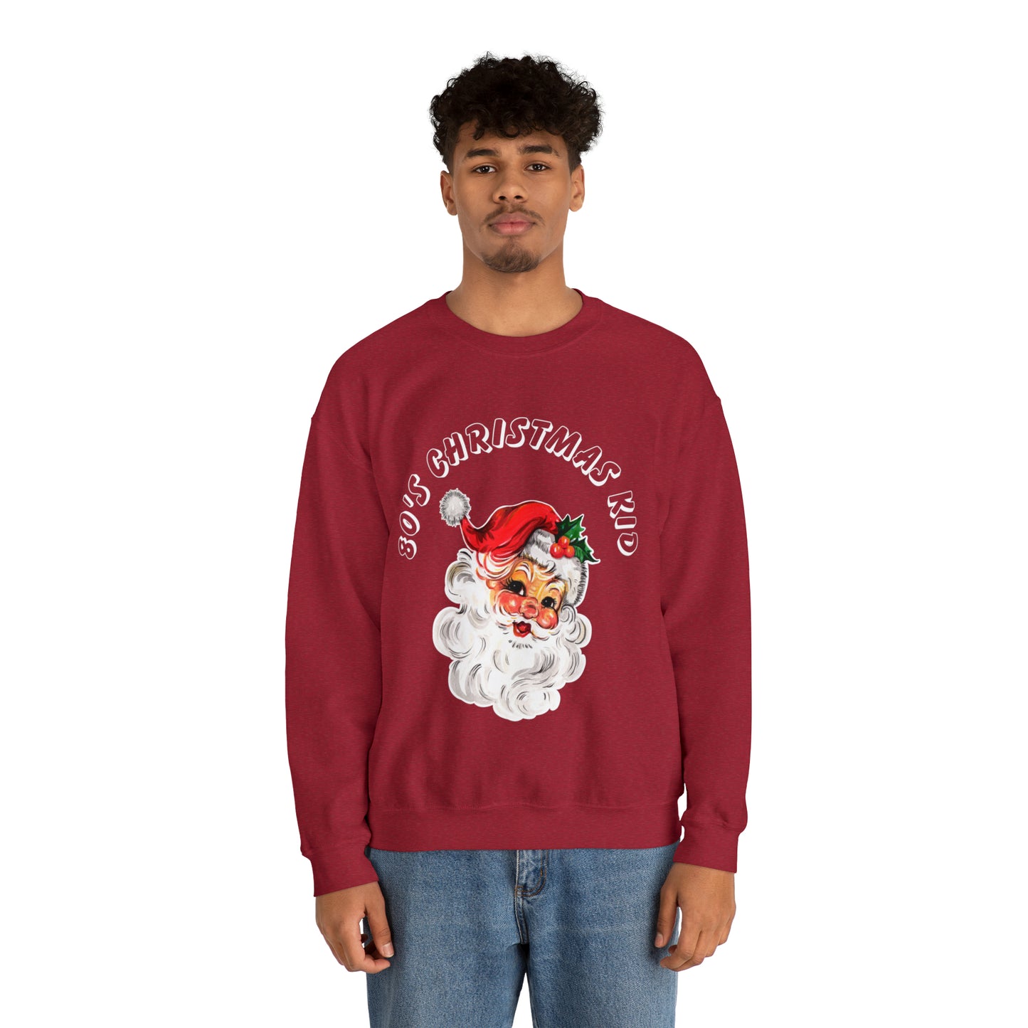 Christmas Sweatshirt, 80's Christmas Kid Design, Unisex