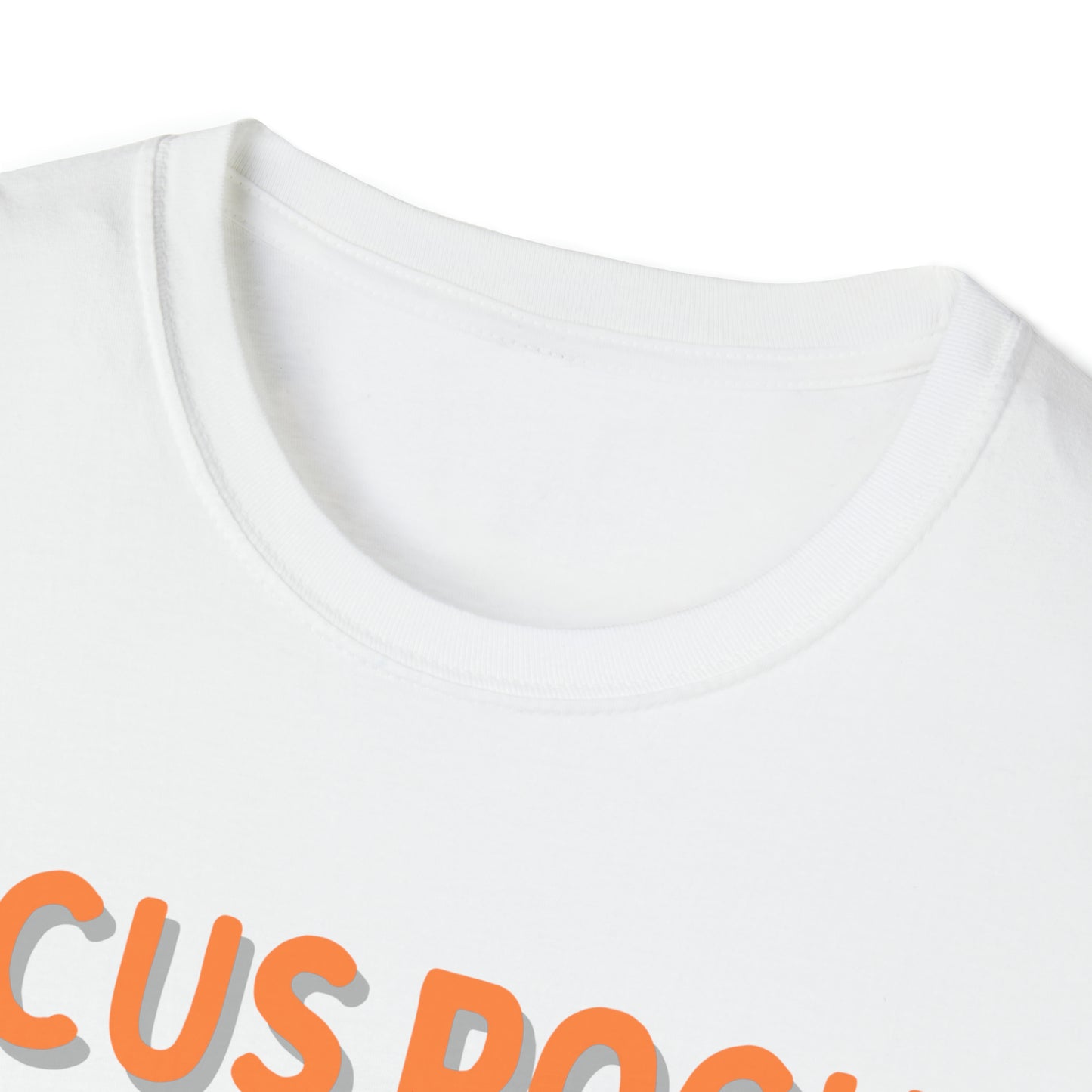 Halloween T-Shirt, Hocus Pocus Focus, Orange Text