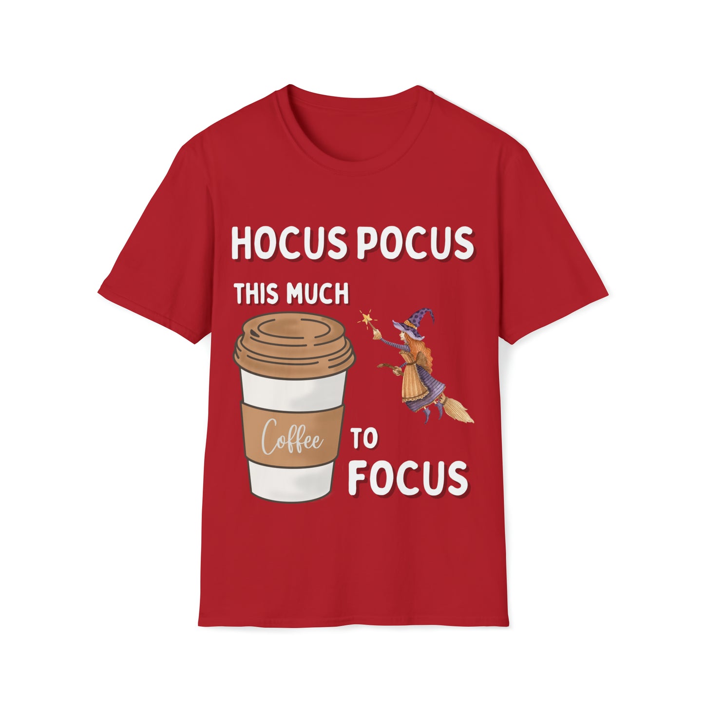 Halloween T-Shirt, Hocus Pocus Focus, White Text