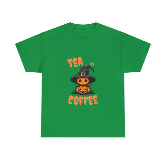 Halloween Tee - Tea or Coffee Logo Unisex T-Shirt