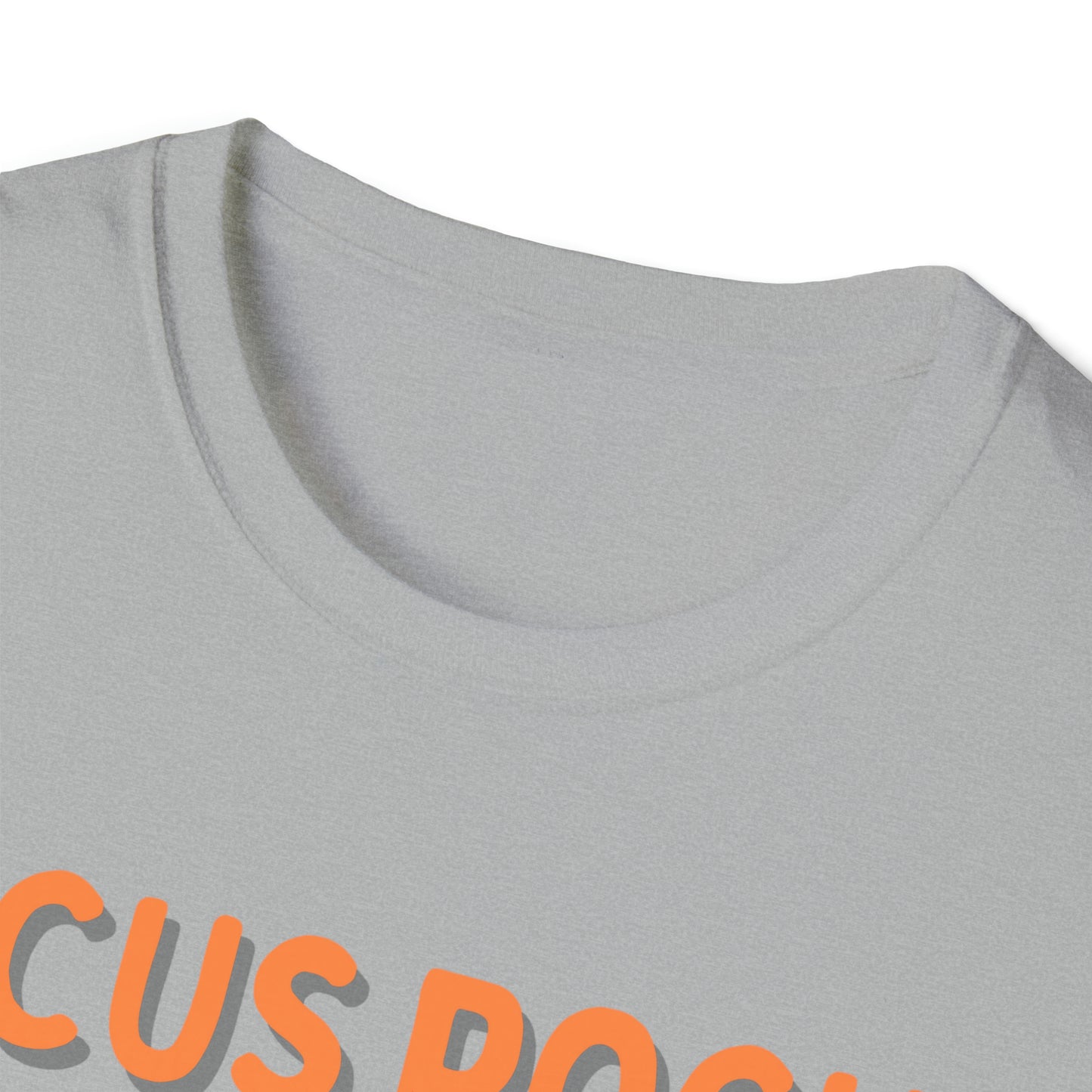 Halloween T-Shirt, Hocus Pocus Focus, Orange Text