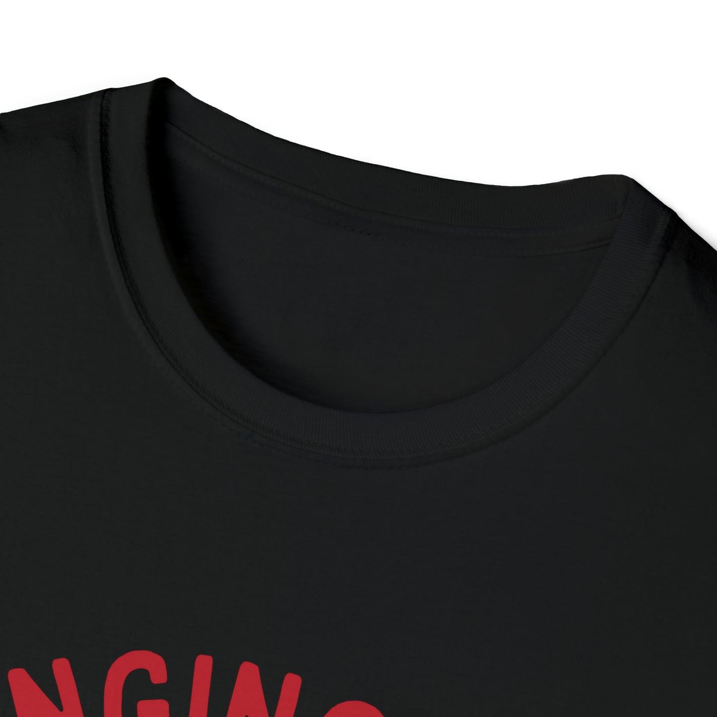 Halloween T-Shirt, Hanging Bat, Red Text